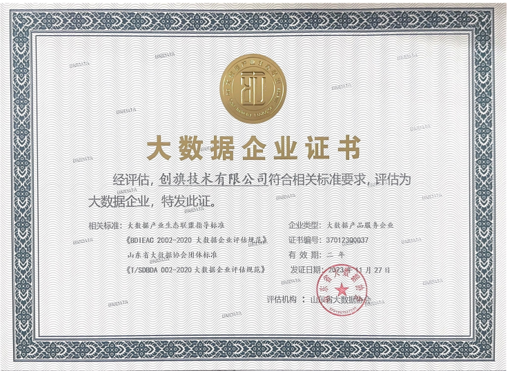 山东省大数据企业